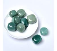 Piedra rodante de cristal natural de 50 g, 27 colores, grava cuadrada, piedra pulida, acuario pecera, decoración del hogar, aventurina, 100 g