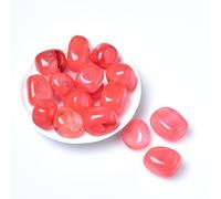 Piedra rodante de cristal natural de 50 g, 27 colores, grava cuadrada, piedra pulida, pecera, decoración del hogar, sandía, 100 g