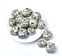 Piedra rodante de cristal natural de 50 g, 27 colores, piedra cuadrada pulida para acuario, pecera, decoración del hogar, puntos de leopardo, 100 g