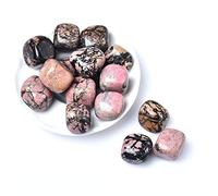 Piedra rodante de cristal natural de 50 g, muestra de grava de 27 colores, piedra curativa pulida, reiki para acuario, pecera, decoración del hogar, cuarzo rosa, 50 g