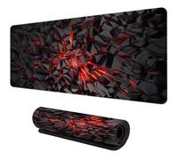 Piedra Roja Alfombrilla de Ratón XXL,Grand Mouse Pad Gaming 700x400x3mm,Mejora La Precisión y La Velocidad Alfombrilla Escritorio Antideslizante,Alfombrilla ratón Gaming para Ratón,Teclado