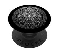 Piedra solar con calendario azteca PopSockets PopGrip Adhesivo