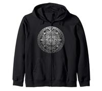 Piedra solar con calendario azteca Sudadera con Capucha