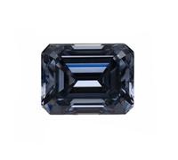 Piedra suelta de moissanita, Cuentas de moissanita color esmeralda talla VVS1 for la fabricación joyas, collares y pendientes(GRA-7x9mm-3.0ct)