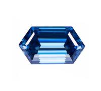 Piedra suelta de moissanita, Cuentas hexagonales largas de moissanita, color VVS1, for collares, anillos y elaboración joyas(5.1x9.7mm-1ct)