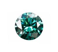 Piedra suelta de moissanita, Cuentas redondas de moissanita VVS1 color natural for la elaboración joyas(GRA-9.0mm-3.0ct)