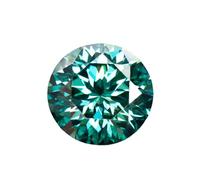 Piedra suelta de moissanita redonda de corte general emperador de 1 a 5 quilates para proyectos de fabricación y diseño de joyas de alta gama, GRA-8.0mm-2.0ct, Moissanita