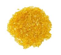 Piedra triturada de cristal amarillo natural de 200 g, adición de color optimizada, adorno de piedra natural de 3-5 mm, maceta de cuentas desmagnetizantes, piedra decorativa para peceras