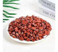 Piedra triturada de cristal natural de 200 g, piedra de aromaterapia pulida de 9 a 12 mm, piedra de cristal natural rojo, piedra de desmagnetización, decoración de peceras, piedra triturada