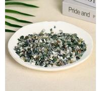 Piedra triturada de cristal natural verde profundo de 200 g, piedra de aromaterapia pulida de 3 a 5 mm, piedra de cristal natural crudo, piedra de desmagnetización, decoración de peceras, piedra