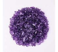 Piedra triturada natural morada de 200 g, adición de color optimizada, 5-7 mm, adorno de piedra natural para desmagnetización, maceta de flores, piedra decorativa para peceras