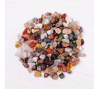 Piedra triturada natural optimizada de 7 a 9 mm, 200 g, adorno de piedra natural de color para desmagnetización, maceta de flores, piedra decorativa para peceras