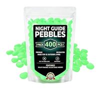 Piedras Brillantes De Exterior 400 Piezas Cantos Decorativos Artificiales | Piedras Brillantes Para Jardín En Acuario, Estanque, Patio, Exterior, Paisajismo Y Pecera