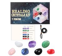 Piedras brillantes, piedras brillantes y cristales | Kit de piedras de | meditación | Colección Gems Piedras de pulido Ornamentos de piedras y cristales pulidos para salón