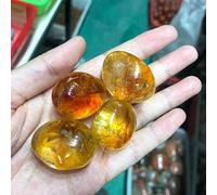 Piedras caídas de citrino pulidas mágicas naturales, cristales a granel, gema de cuarzo, gema cruda, decoración de acuario, regalo PEIQIYIN Espécimen mineral de piedra ( Color : Taille unique , Size :