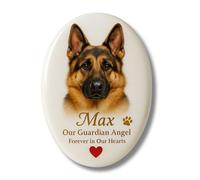 Piedras conmemorativas personalizadas para mascotas, foto eterna de porcelana con retratos vívidos, texto a color, regalos para alguien que perdió a un ser querido, mascota, perro, gato (tamaño grande