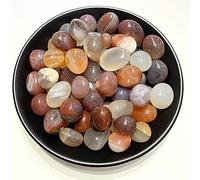 Piedras de ágata de grava roja de cristal de cornalina Natural de 100g, piedras de ágata Wicca for plantar acuario, pecera, Material DIY Inicio Colecciones (Color : 100g 20 30mm)