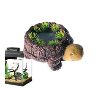 Piedras de Aire para acuarios, Piedra de Burbujas Tranquila en Forma de Tortuga Fabricada en Resina, difusor de oxígeno para Acuario de Tortugas, para Uso en estanques, de hogar y Oficina