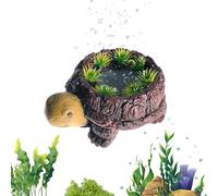Piedras de aire para acuarios - Piedra de burbujas tranquila fabricada en resina en forma de tortuga - columna de burbujas decorativa para paisajes de acuarios - para estanques e hidroponía