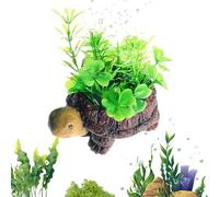 Piedras de aire para acuarios, piedra de burbujas tranquila fabricada en resina en forma de tortuga | difusor de oxígeno para tanques decoraciones para el tanque - Para uso en estanques en casa y