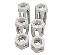 Piedras de altura compatibles con GraviTrax - Juego de 6 piezas; 2 columnas de 3 cm/6 cm/9 cm. Fabricado en Alemania