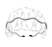 Piedras de arbusto de longevidad diademas elegantes para mujeres con estilo redecilla para el pelo para bodas y eventos nocturnos
