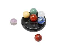 Piedras de Chakra de Cristal, 7 Piezas Compactas, Hermosas Y Exquisitas Piedras Curativas de Chakra Seleccionadas a Mano para Viajes