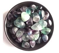 Piedras de cristal de cuarzo de fluorita natural, 100 g, 15-20 mm, grava pulida, colección de piedras para decoración del hogar, 15-20 mm