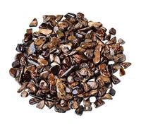 Piedras de Cristal en Bruto a Granel Grava de cristal bronce natural, pequeñas partículas, for pecera, adoquín, maceta, decoración paisajística