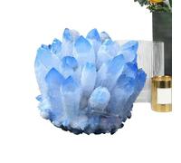 Piedras de cristal natural, adornos de racimo de cristales, Ornamentos del grupo de yoga, Piedras energéticas, decoración desmagnetizada para principiantes, colección, meditación, y