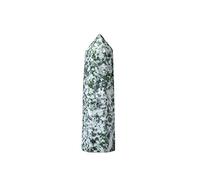 Piedras de cristal natural QingHai Jade Verde Cuarzo Punto Piedra Yoga Meditación Obelisco Varita Piedra Decoración para el hogar Adornos-QingHai Jade_70-80mm