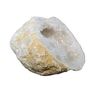Piedras de cristal naturales for el hogar, racimo de geoda de cristal blanco for regalo de decoración de escritorio decoración de la habitación (Size : 500-550g)