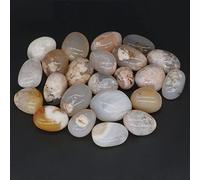 Piedras De Cristales Caídos, Piedras Preciosas Pulidas Naturales A Granel, Colección De Muestras Minerales, Decoración De Acuario Para El Hogar,Ágata Flor De Cerezo,1 PC