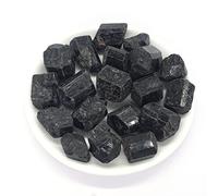 Piedras De Cristales Caídos, Piedras Preciosas Pulidas Naturales A Granel, Colección De Muestras Minerales, Decoración De Acuario Para El Hogar,turmalina Negra,200g