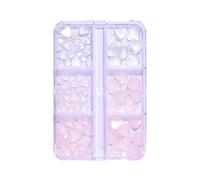 Piedras de estrás para arte de uñas, flores 3D, decoración de uñas, piedras brillantes, perlas de cristal, parte trasera plana, estrás, decoloración, uñas claras, diamantes de imitación, decoración de
