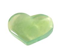 Piedras de Florita Tropezada - Roca de color verde natural | Perlas de piedra en un corazón a de corazón | La gema de bolsillo de Reiki Amethyst felicidad | Piedra de