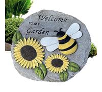Piedras de jardín - Bienvenido a mi jardín - piedras escalonadas al aire libre | para patio, patio, patio trasero, camino, césped, exterior