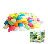 Piedras de jardín - Kit de 400 guijarros luminosos resistentes a las inclemencias del tiempo, guijarros luminosos para jardín al aire libre | Para acuario, césped, río, cuenca, ocio creativo, jarrones