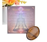 Piedras de Meditación Pulgar Fidget Natural Portátil Piedra Mindfulness | Gemma Fidget Meditación para Hogar Oficina Coche Viajes Escritorio Yoga Relajación