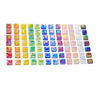 Piedras de mosaico, 1100 piezas de materiales para manualidades deslumbrantes, azulejos de mosaico de para trabajos de mosaico, adecuados para decoración del hogar, fabricación de joyas