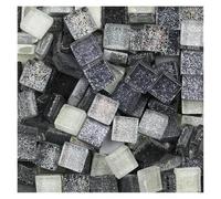 Piedras de Mosaico para Manualidades 50 Uds Diy mezcla de colores brillo mosaico piedras vidrio azulejos guijarros Material artesanal rompecabezas for hacer mosaicos 9 * 9mm(Color 11)