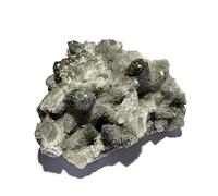 Piedras de pirita de 194 g, 100 % natural de calcita, cristales para decoración del hogar
