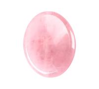 Piedras de Preocupación, Piedra para el Pulgar, Piedra de Preocupación para el Pulgar de Cristal, Piedra del Pulgar para Equilibrar Reiki, Terapia, Meditación (Cuarzo rosa)