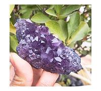 Piedras de racimo de cristal púrpura de cuarzo amatista en bruto Natural espécimen decoración del hogar adornos for manualidades decoración adornos (Size : 150g)