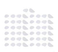 Piedras de resina brillantes, 50 unidades para pasarelas al aire libre, acuarios, peceras, macetas de interior, paisajismo, bordes y decoración junto a la piscina (blanco)