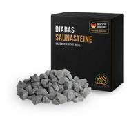 Piedras de sauna Premium Lavar - diabasa de para todas las estufas de sauna resistente al calor grano 32 - 56 mm.