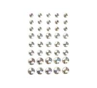 Piedras de strass redondas facetadas, autoadhesivas, de diversos formatos, de la gama de Vivi Gade Design. ref 28326