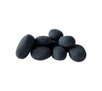 Piedras Decorativas de Fibra cerámica para Chimenea de etanol, 24 Unidades (Negro)