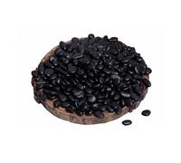 Piedras decorativas negras para jarron, maceta, paisajismo y decoración de jardín tanto interior como exterior (piedra tamaño 10-20 mm pequeño negro) (1, Kilogramos)