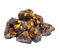 Piedras decorativas para plantas de interior, piedra de yooperlita, llama natural para decoración de tumbling (0.45 libras), piedras para bolígrafos de uñas (gris, B)